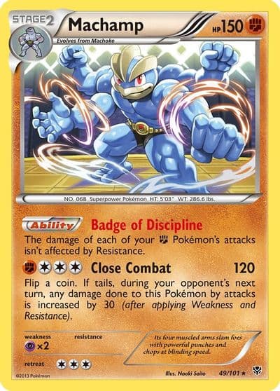 Machamp (49) Plasma Blast Pokemon card