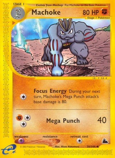 Machoke Skyridge Pokemon card
