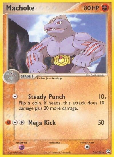 Machoke Power Keepers Pokemon card