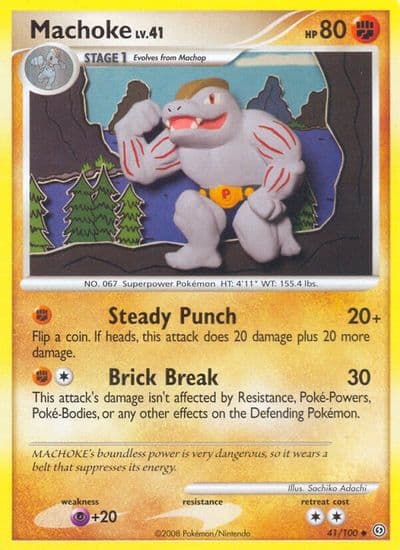 Machoke Stormfront Pokemon card