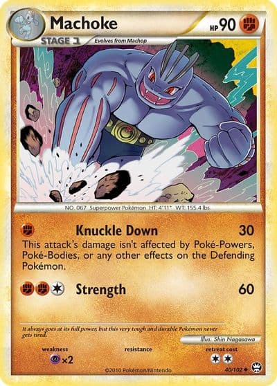 Machoke Triumphant Pokemon card
