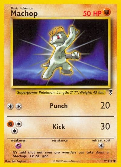 Machop Legendary Collection Pokemon card