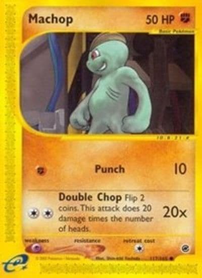 Machop Expedition Pokemon card
