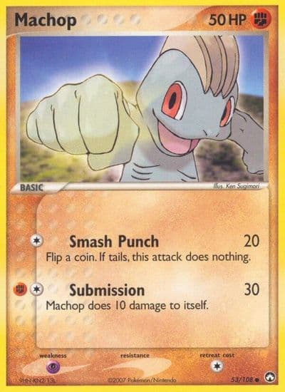 Machop Power Keepers Pokemon card