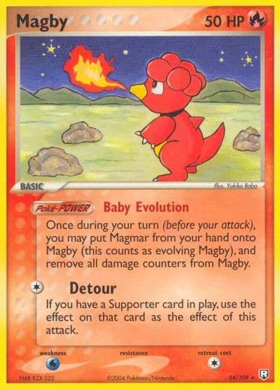 Magby Team Rocket Returns Pokemon card