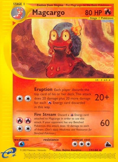 Magcargo (17) Skyridge Pokemon card