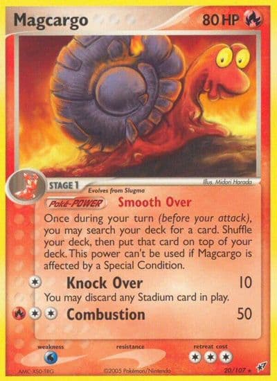 Magcargo Deoxys Pokemon card