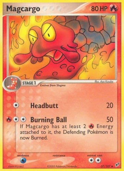 Magcargo Deoxys Pokemon card