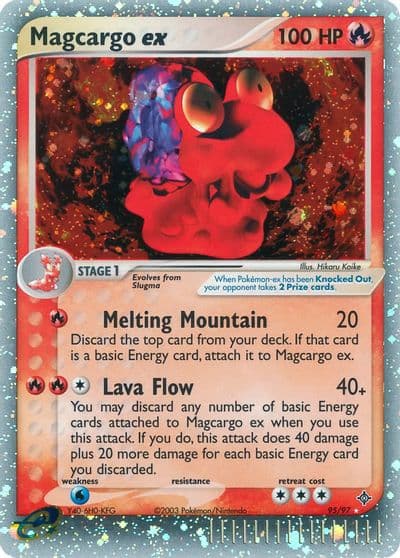 Magcargo ex Dragon Pokemon card