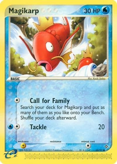Magikarp Dragon Pokemon card