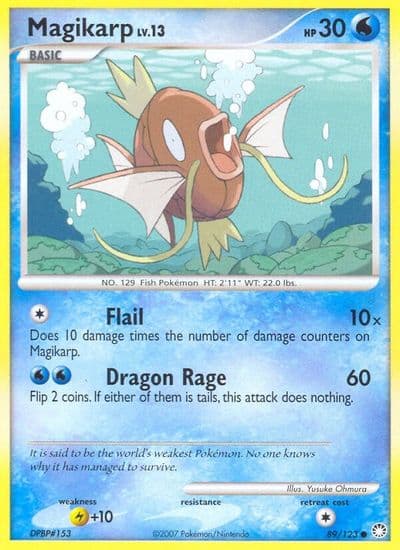 Magikarp Mysterious Treasures Pokemon card