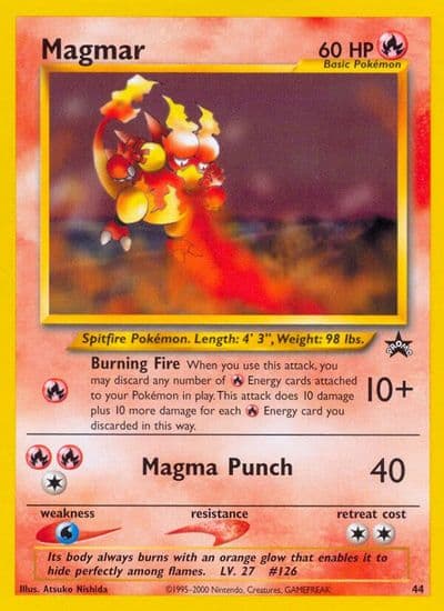 Magmar WoTC Promo Pokemon card
