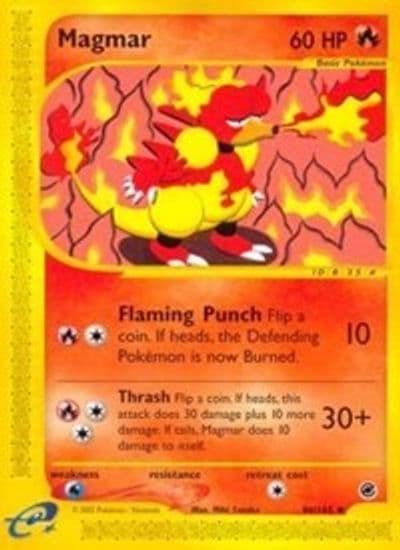 Magmar Expedition Pokemon card
