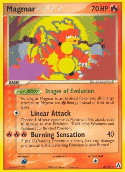 Magmar Legend Maker Pokemon card