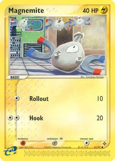 Magnemite Dragon Pokemon card