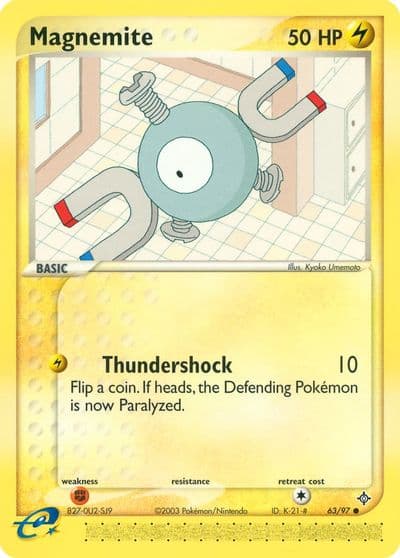 Magnemite Dragon Pokemon card