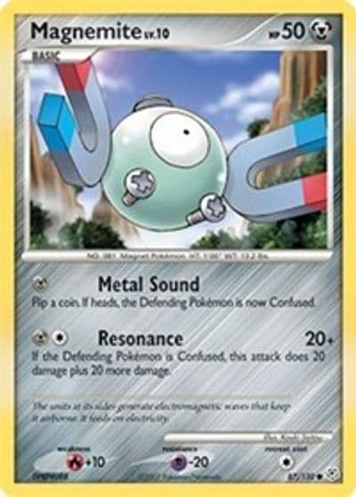 Magnemite Diamond and Pearl Pokemon card
