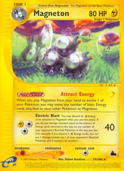Magneton (19) Skyridge Pokemon card