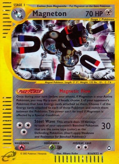 Magneton (H16) Aquapolis Pokemon card