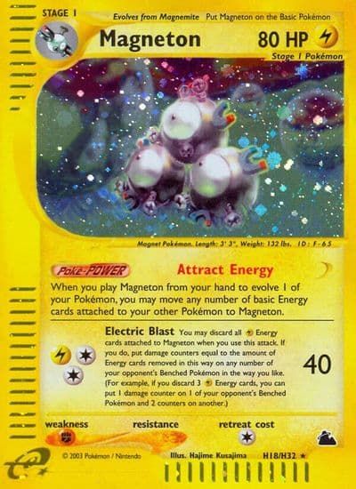 Magneton (H18) Skyridge Pokemon card