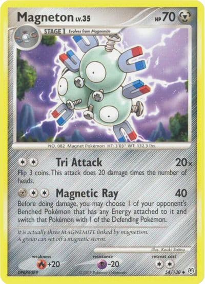 Magneton Diamond and Pearl Pokemon card