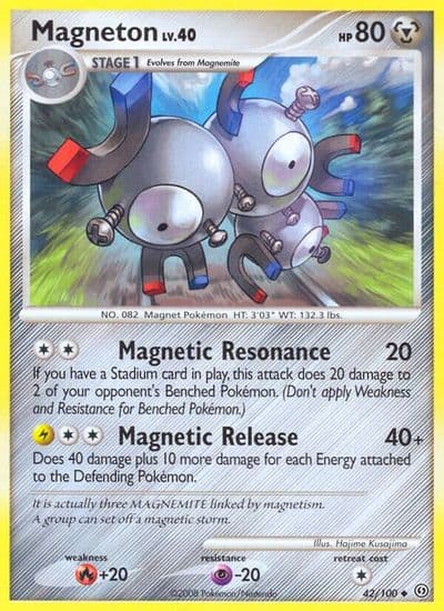 Magneton (42) Stormfront Pokemon card