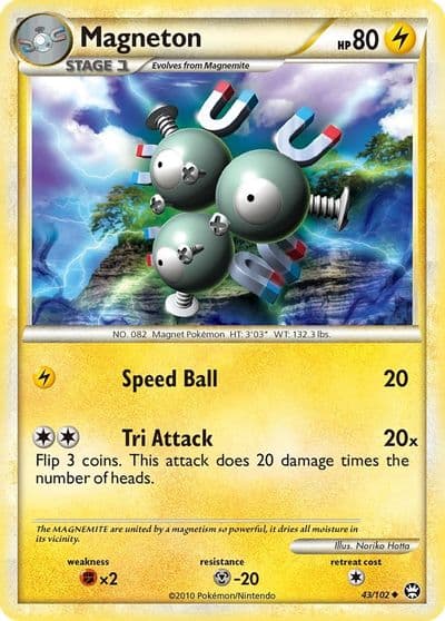 Magneton Triumphant Pokemon card