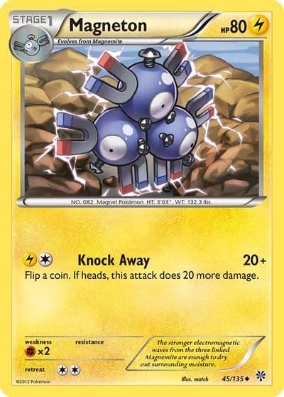 Magneton (45) Plasma Storm Pokemon card