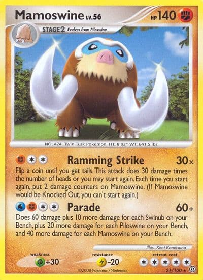 Mamoswine Stormfront Pokemon card