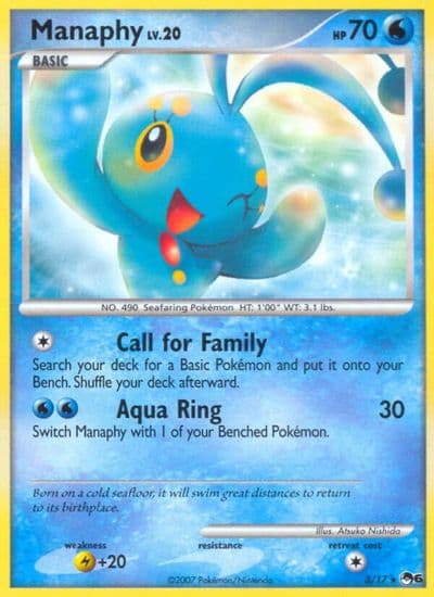 Manaphy POP Series 6 Pokemon card