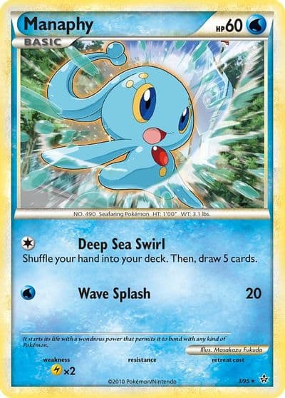 Manaphy Unleashed Pokemon card