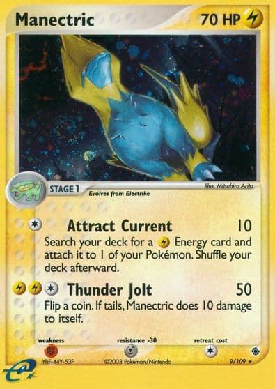 Manectric Ruby and Sapphire Pokemon card