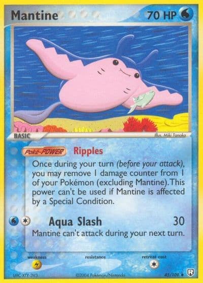 Mantine Team Rocket Returns Pokemon card