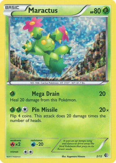 Maractus McDonald's Promos 2011 Pokemon card
