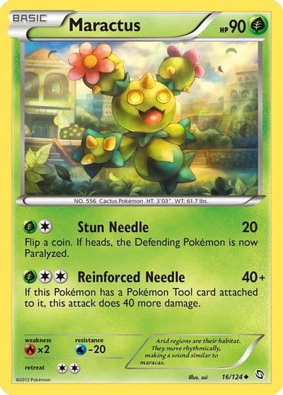 Maractus Dragons Exalted Pokemon card