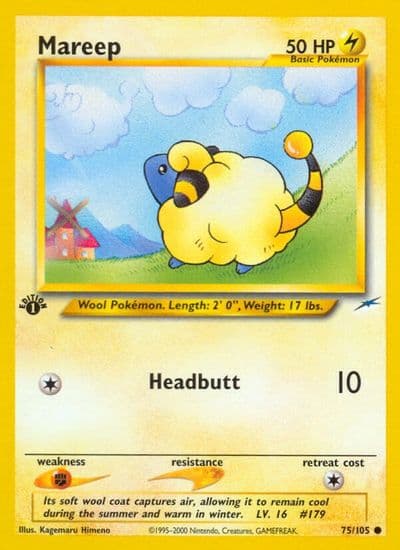 Mareep Neo Destiny Pokemon card