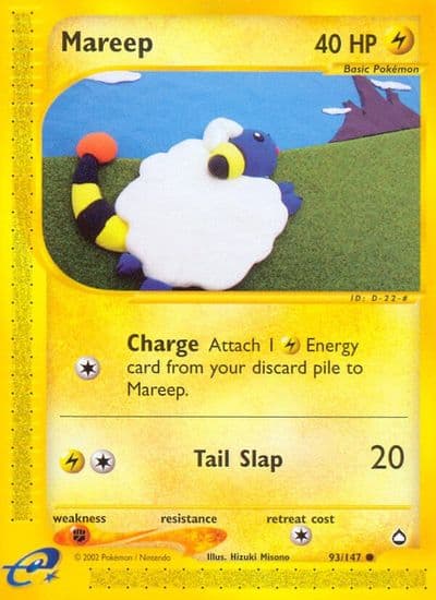 Mareep Aquapolis Pokemon card