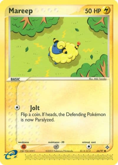 Mareep Dragon Pokemon card