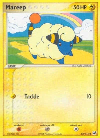 Mareep Unseen Forces Pokemon card