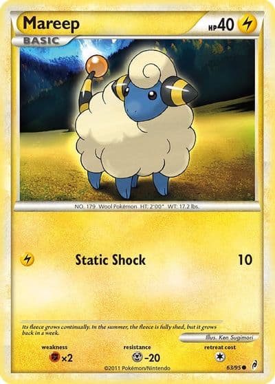 Mareep Call of Legends Pokemon card