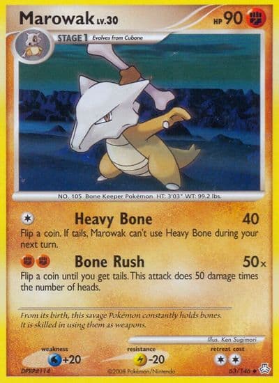Marowak Legends Awakened Pokemon card