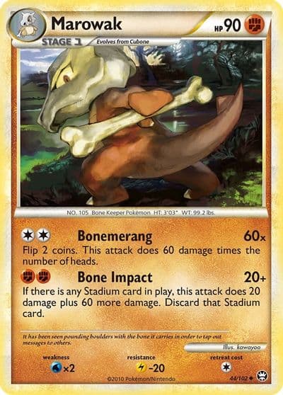 Marowak Triumphant Pokemon card