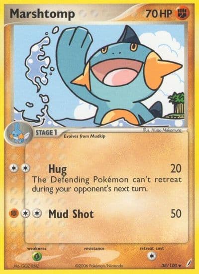 Marshtomp Crystal Guardians Pokemon card