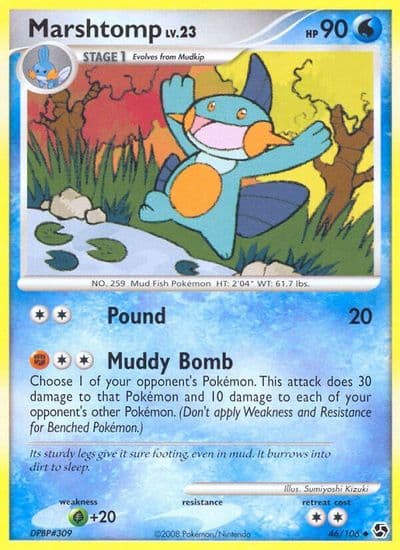 Marshtomp Great Encounters Pokemon card