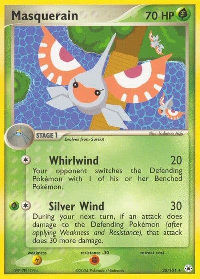 Masquerain Hidden Legends Pokemon card