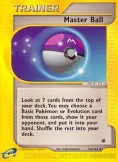 Master Ball Expedition Pokemon card