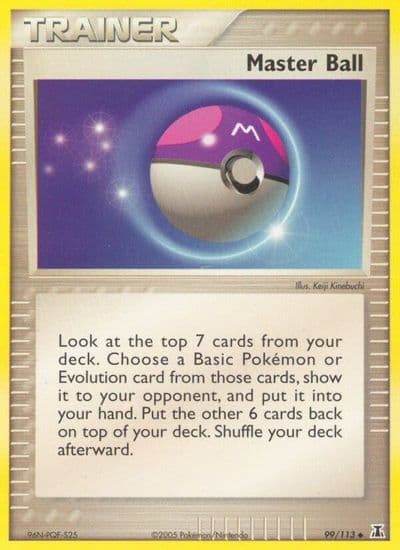 Master Ball Delta Species Pokemon card