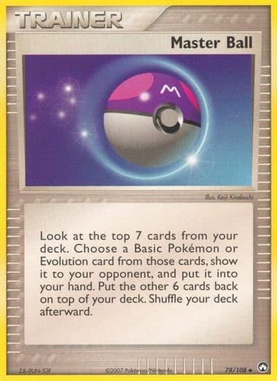 Master Ball Power Keepers Pokemon card