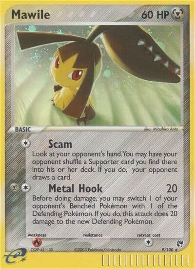 Mawile Sandstorm Pokemon card
