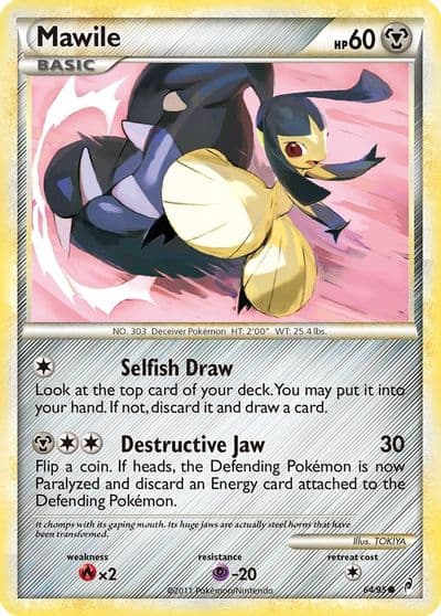 Mawile Call of Legends Pokemon card